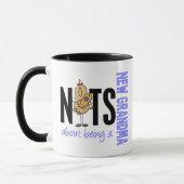 Nüsse über Sein ein neues Blau der Großmutter-1 Tasse (Links)