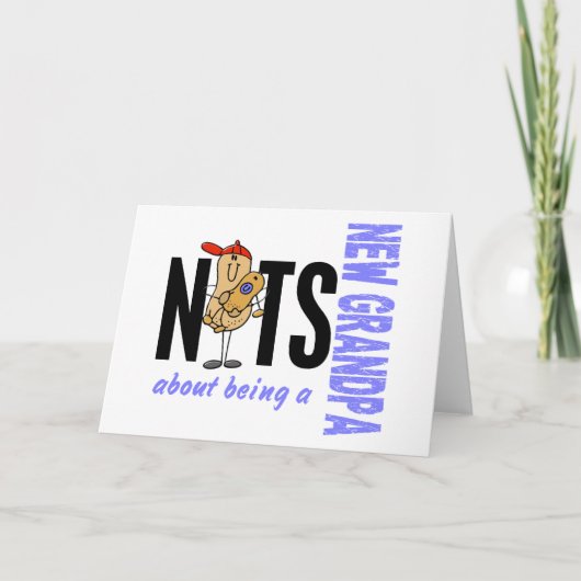 Nüsse über Sein ein neues Blau des Großvater-1 Karte (Vorderseite)