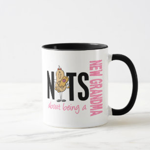 Nüsse über Sein ein neues Rosa der Großmutter-1 Tasse