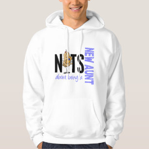 Nüsse über Sein eine neue Tante 1 Blau Hoodie