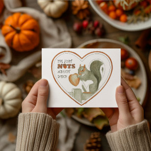 Nüsse über Sie bekommen quirrelly Valentine Karte