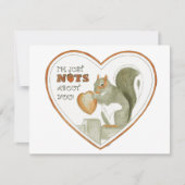 Nüsse über Sie bekommen quirrelly Valentine Karte (Vorderseite)