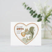 Nüsse über Sie bekommen quirrelly Valentine Karte (Stehend Vorderseite)