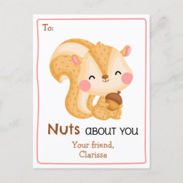 Nüsse über Sie - Funny Niedlich Valentinstag Card Feiertagspostkarte