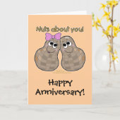 Nüsse über Sie! Karte (Gelbe Blume)