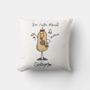 Nüsse über Singen T-Shirts und Geschenke Kissen