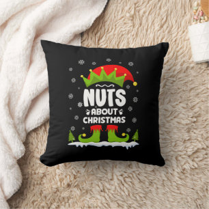 Nüsse über Weihnachten Funny Weihnachts Weihnachts Kissen