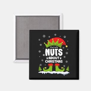 Nüsse über Weihnachten Funny Weihnachts Weihnachts Magnet