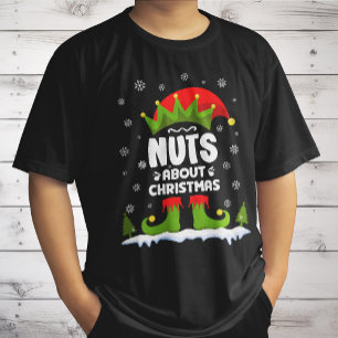Nüsse über Weihnachten Funny Weihnachts Weihnachts T-Shirt