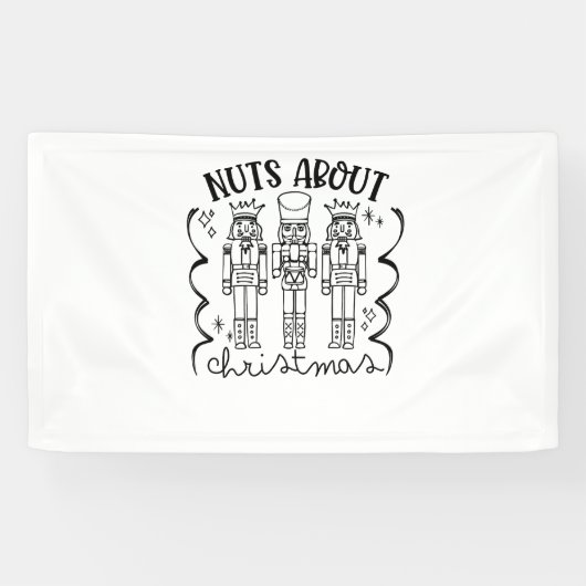 Nüsse über Weihnachten Weihnachts-Nutcracker Banner (Horizontal)