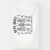 Nüsse über Weihnachten Weihnachts-Nutcracker Banner (Vertikal)