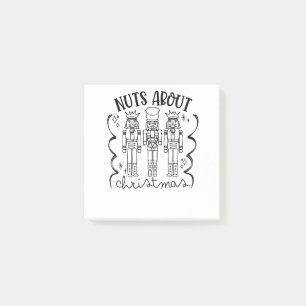 Nüsse über Weihnachten Weihnachts-Nutcracker Post-it Klebezettel