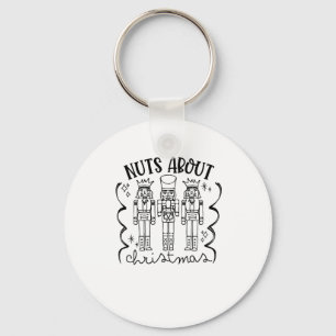 Nüsse über Weihnachten Weihnachts-Nutcracker Schlüsselanhänger