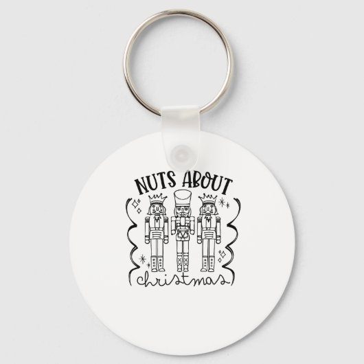 Nüsse über Weihnachten Weihnachts-Nutcracker Schlüsselanhänger (Vorderseite)
