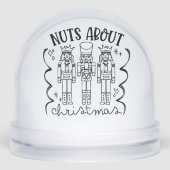 Nüsse über Weihnachten Weihnachts-Nutcracker Schneekugeln (Vorderseite)