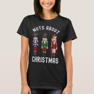 Nüsse über Weihnachtslustige Pastel Weihnachtsnach T-Shirt