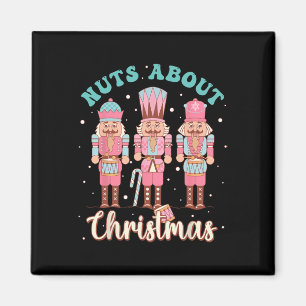 Nüsse über Weihnachtsspaß Pastell-Weihnachten Nuss Magnet