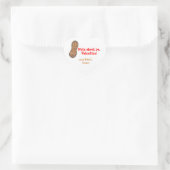 Nüsse über ya Valentine personalisierte Aufkleber (Tasche)