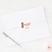 Nüsse über ya Valentine personalisierte Aufkleber (Umschlag)