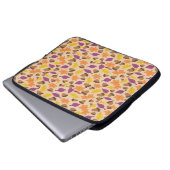 Nüsse und Blätter Herbstmuster Laptopschutzhülle (Vorne Knopf)