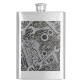 Nüsse - und - Bolzen Flachmann (Vorderseite)