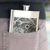 Nüsse - und - Bolzen Flachmann (Beispiel)