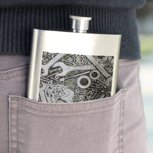 Nüsse - und - Bolzen Flachmann (Beispiel)