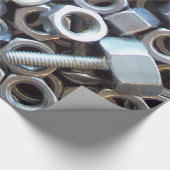 Nüsse - und - Bolzen Geschenkpapier (Ecke)