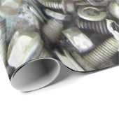 Nüsse und Bolzen Glossgröberpapier Geschenkpapier (Rolleneckpunkt)