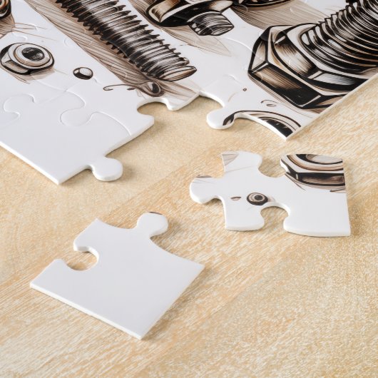Nüsse und Bolzen Puzzle (Seite)