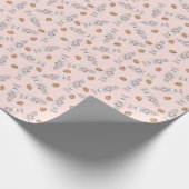 Nüsse und Nüsse - rosa Wrapping Paper Geschenkpapier (Ecke)
