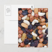 Nüsse und Rosinen Postkarte (Vorne/Hinten)
