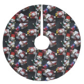 Nüsse zusammen polyester weihnachtsbaumdecke (Vorderseite)