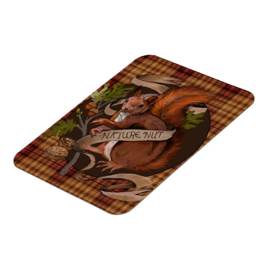 Nusseeichhörnchen Magnet (Linke Seite)