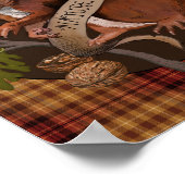 Nusseeichhörnchen Poster (Ecke)