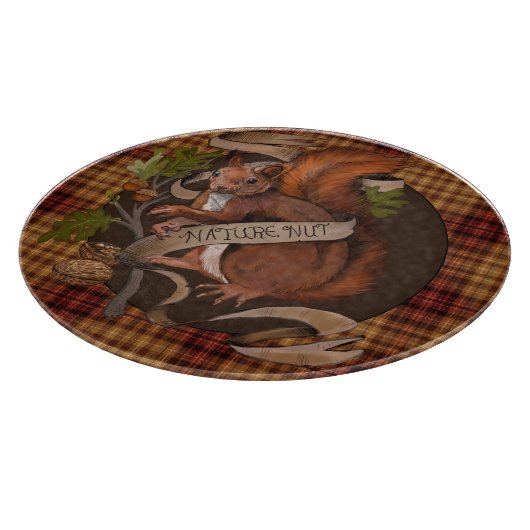 Nusseeichhörnchen Schneidebrett (Ecke)