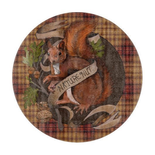 Nusseeichhörnchen Schneidebrett (Vorderseite)