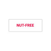Nussfreie Allergiker freundlich Permastempel (Design)