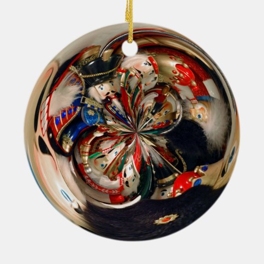 Nussknacker-Ball Keramikornament (Hinten)