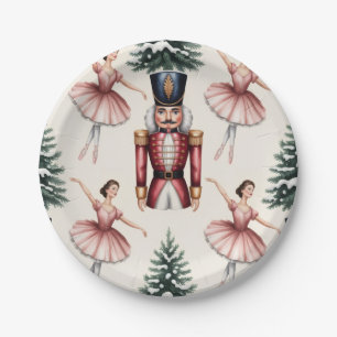 Nussknacker Ballerina Balletttänzer Weihnachtsbaum Pappteller