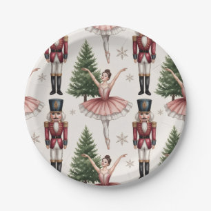 Nussknacker Ballerina Balletttänzer Weihnachtsbaum Pappteller