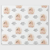 Nussknacker-Ballerina-Geburtstag Geschenkpapier (Flach)