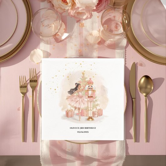 Nussknacker-Ballerina-Geburtstag Serviette