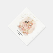 Nussknacker-Ballerina-Geburtstag Serviette (Ecke)