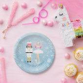 Nussknacker, Ballerina, Schneeflocken Weihnachten Pappteller (Party)