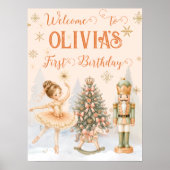 Nussknacker-Ballerina Sugar Plum Willkommensschild Poster (Vorne)