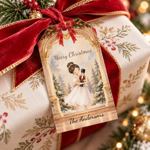 Nussknacker-Ballerina-Theater Weihnachten Geschenkanhänger