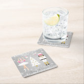 Nussknacker, Ballerina, Weihnachtsbaum Rechteckiger Pappuntersetzer (Vor Ort)