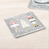 Nussknacker, Ballerina, Weihnachtsbaum Rechteckiger Pappuntersetzer (angewinkelt)