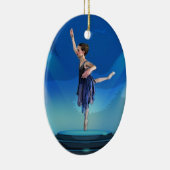 Nussknacker-Ballerina-Weihnachtsverzierung Keramikornament (Rechts)